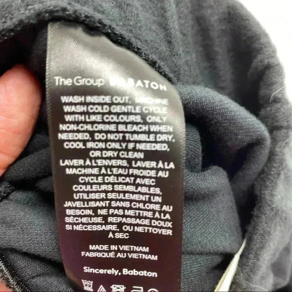 Aritzia the group by babaton high rise wide straight leg knit lounge pan… - Picture 6 of 6